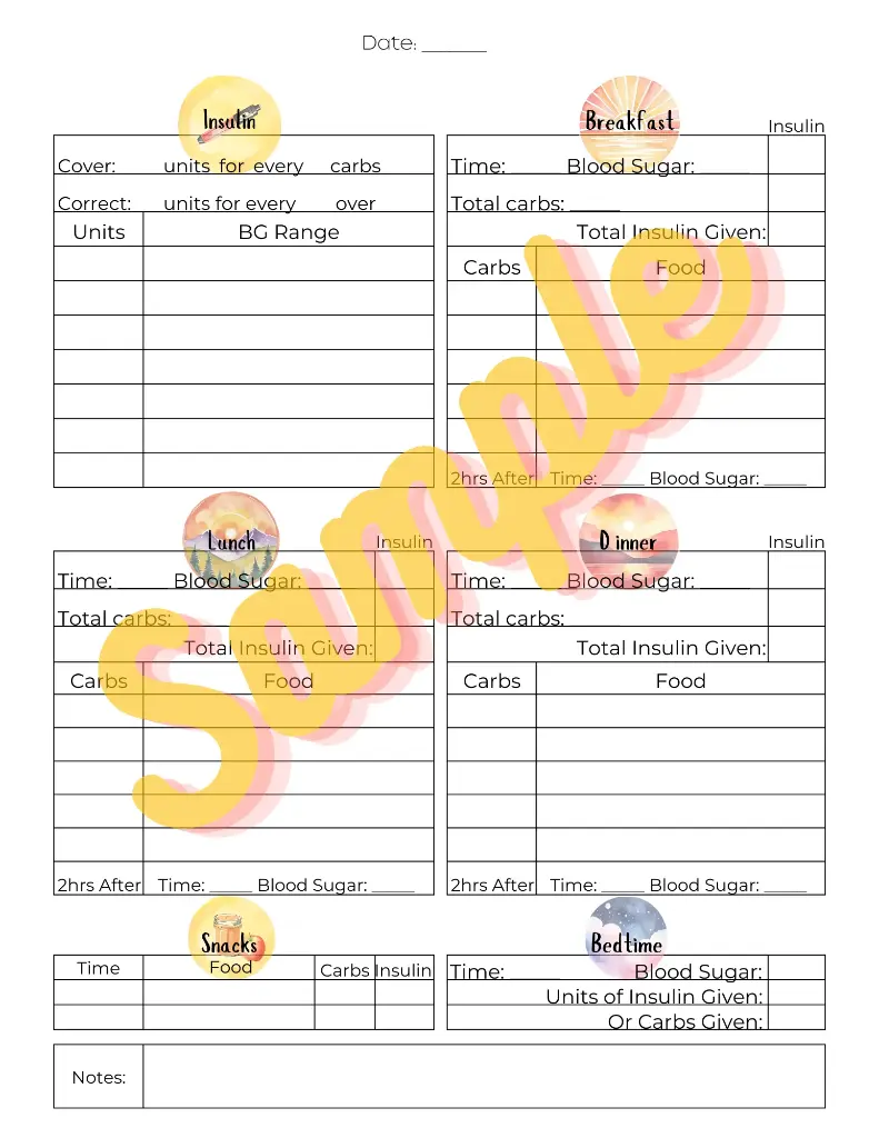 Meal Worksheet